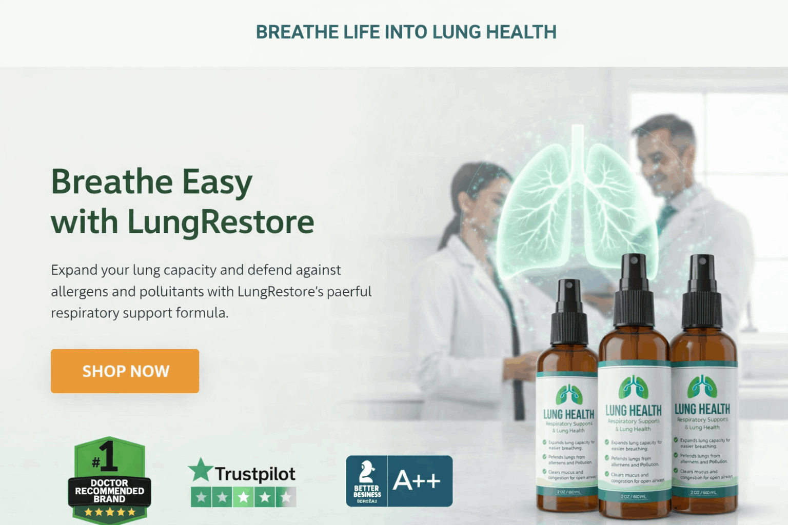 LungRestore Banner
